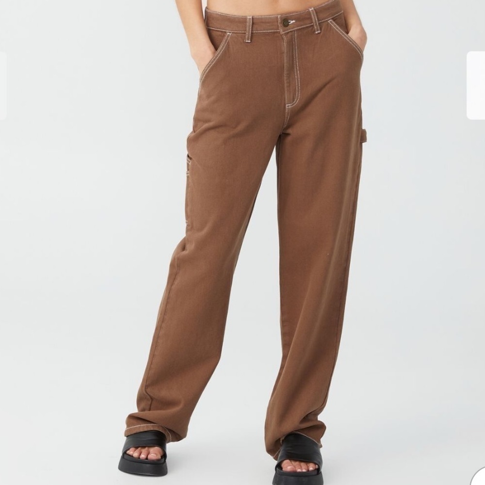 Cotton:On Brown Carpenter Jean Size 2
